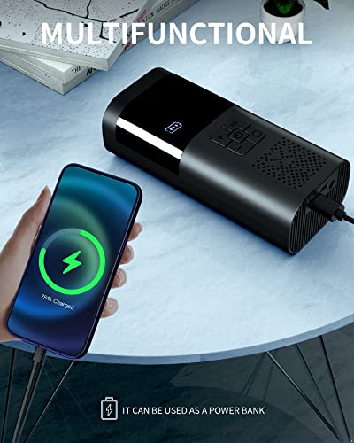 novryx- Inflador de Neumáticos Portátil Recargable